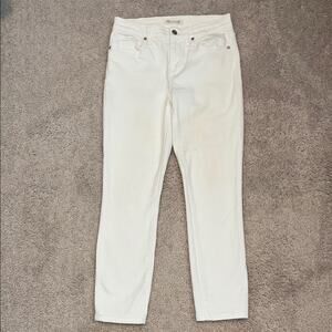 Madewell High Riser Skinny Stretch White Jeans Women's 26
